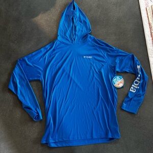 Columbia Men’s Royal Blue Hooded Swim Rash Guard